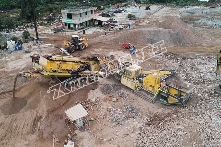 移動破碎站如何破碎篩分建筑垃圾？